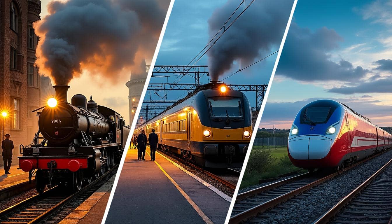 Illustration: Comment les origines et l’histoire du train ont façonné le transport moderne