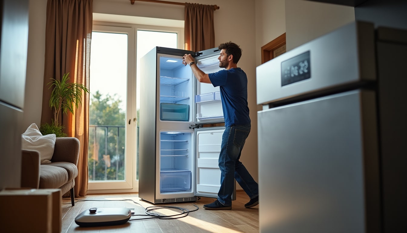 Illustration: Pourquoi il est crucial d’attendre avant de rebrancher un frigo après un transport