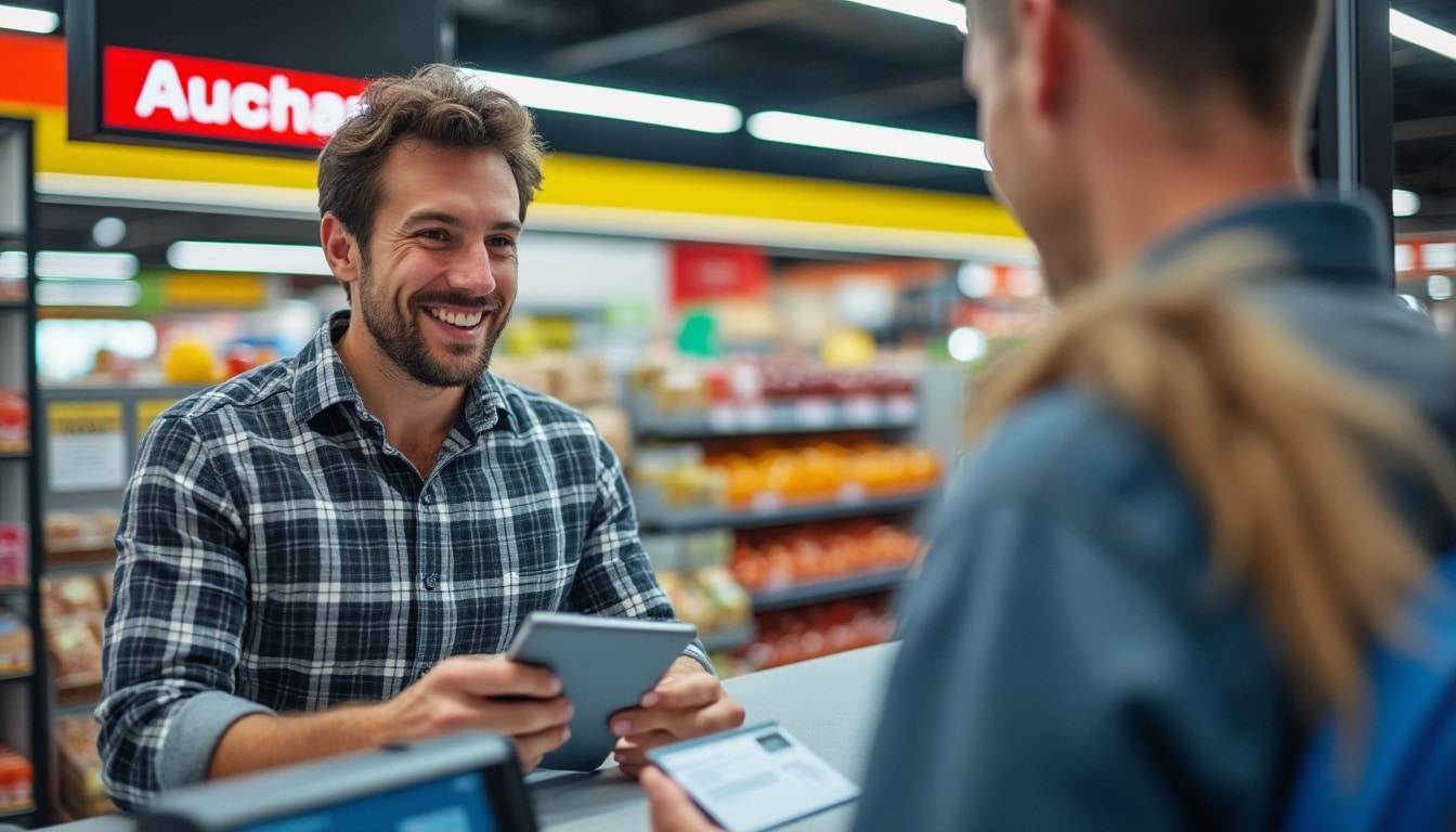 Illustration: Fonctionnement de la location de véhicules dans les hypermarchés Auchan