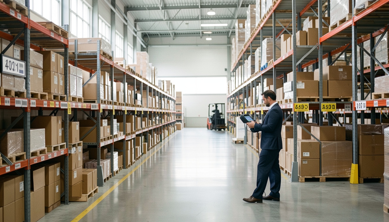 Adressage logistique en entrepôt et gestion des flux