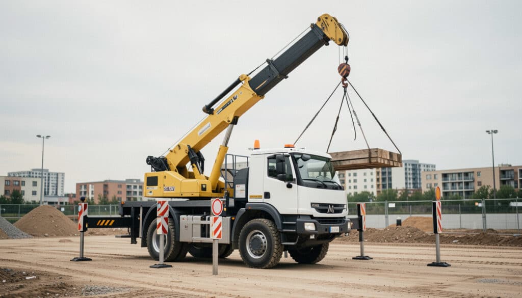 Camion à grue : usages, capacité et stabilité