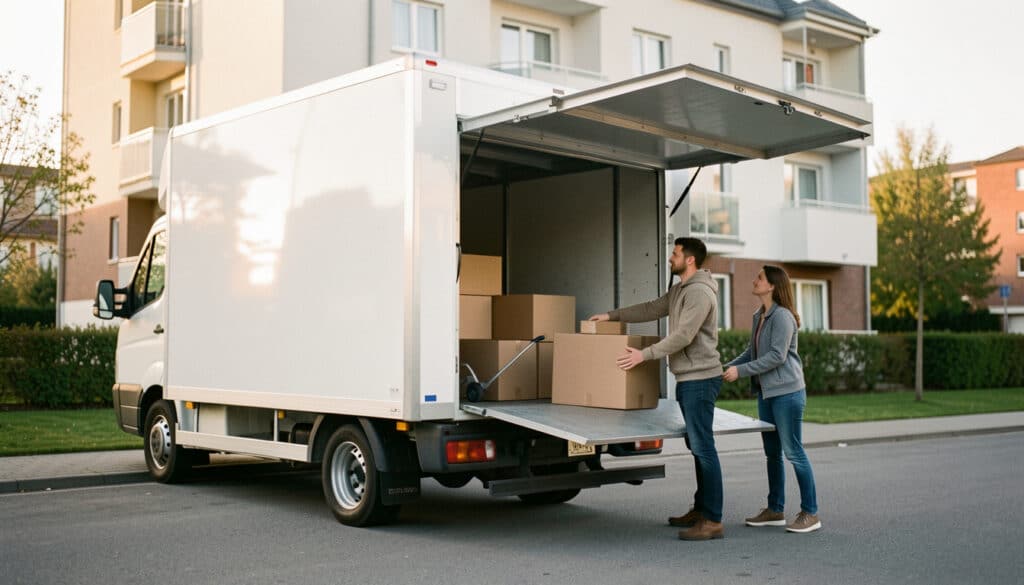 Camion de 20 m³ avec hayon pour déménager sereinement